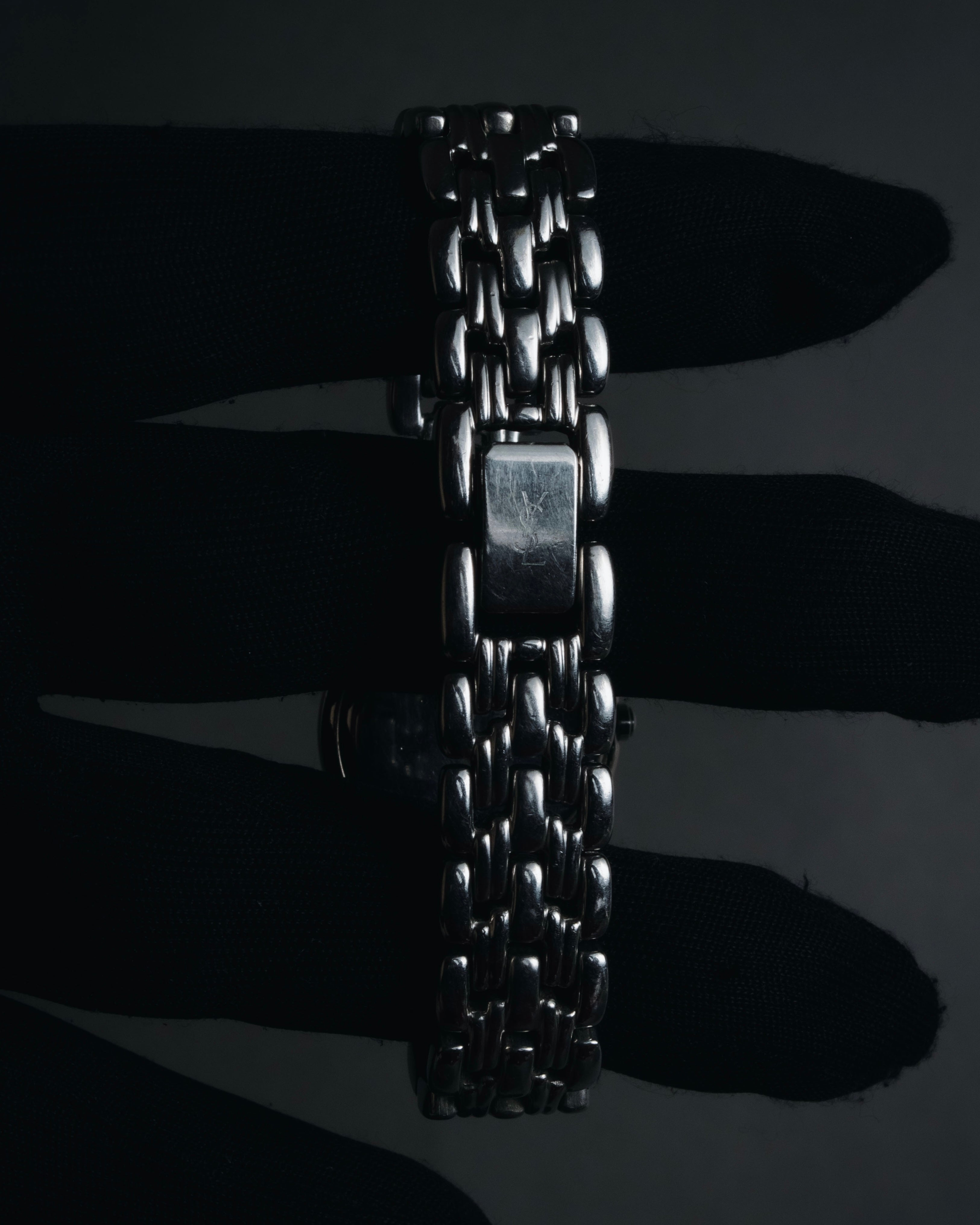 "Yves Saint Laurent" 90’s classically proportioned bracelet dress watch