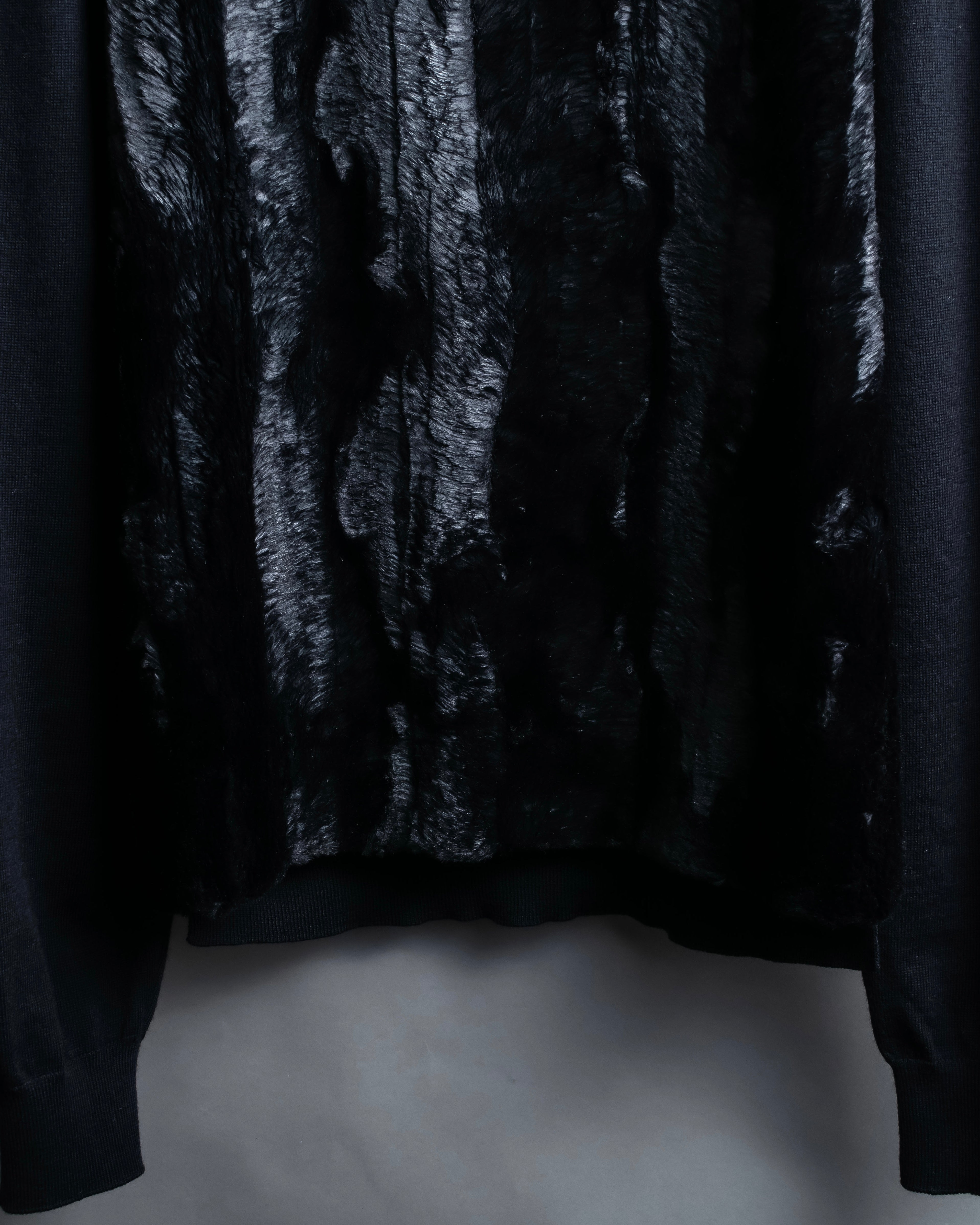 "MAISON MARGIELA"
Fur docking high gauge knit