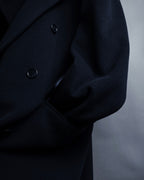 "STUDIO 0001 BY FERRE" Structured silhouette super long chester coat