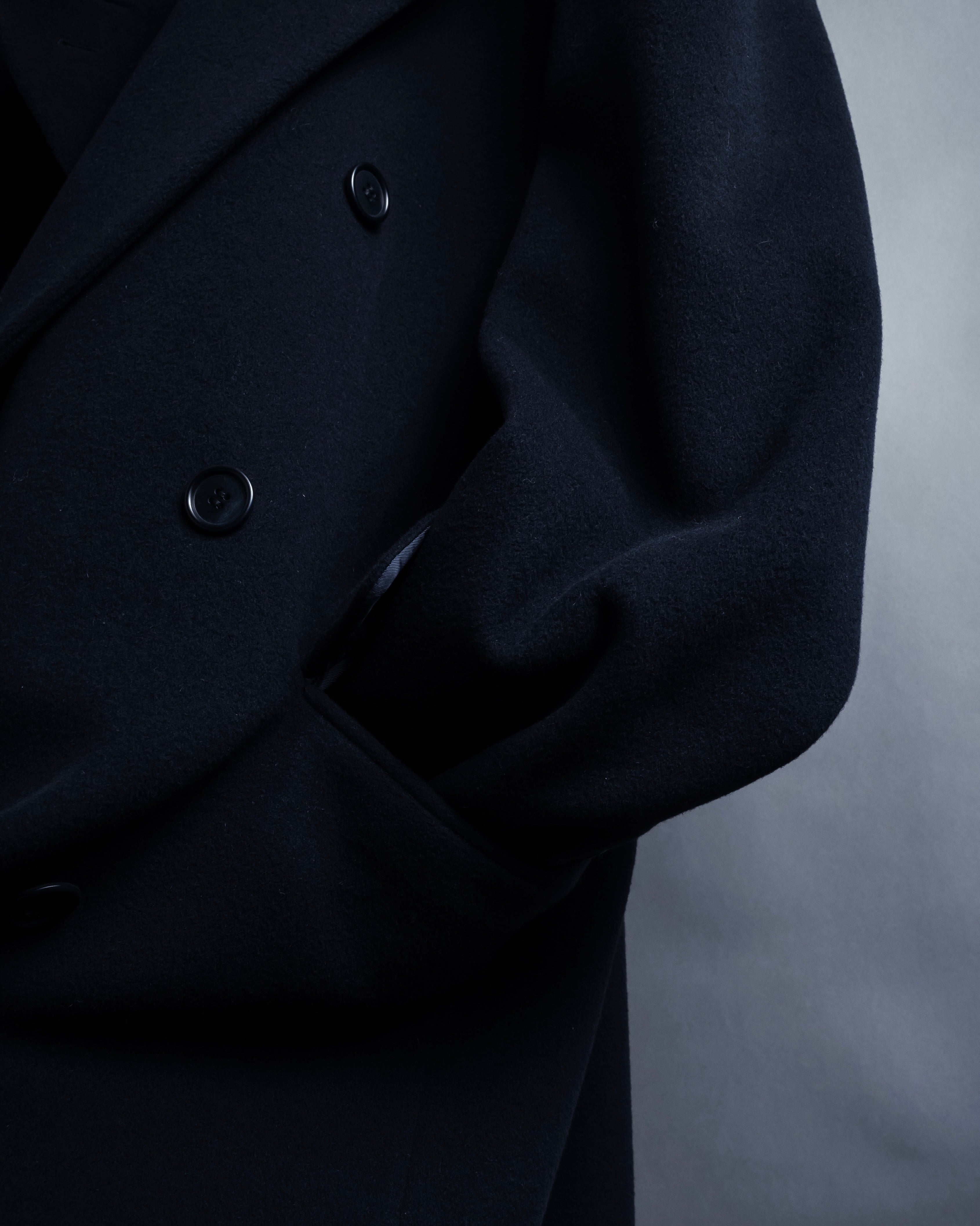 "STUDIO 0001 BY FERRE" Structured silhouette super long chester coat