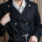 "LOUIS VUITTON" Metal button detailing belted trench coat