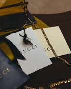 -SPECIAL- “GUCCI” 2016-2022 chain detailed oversized sunglasses