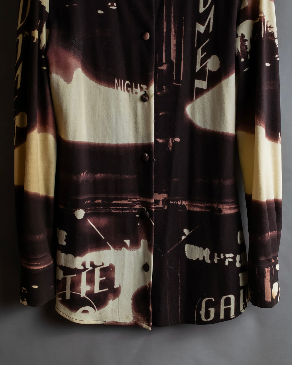 "JEAN PAUL GAULTIER" City night view graphic shirt