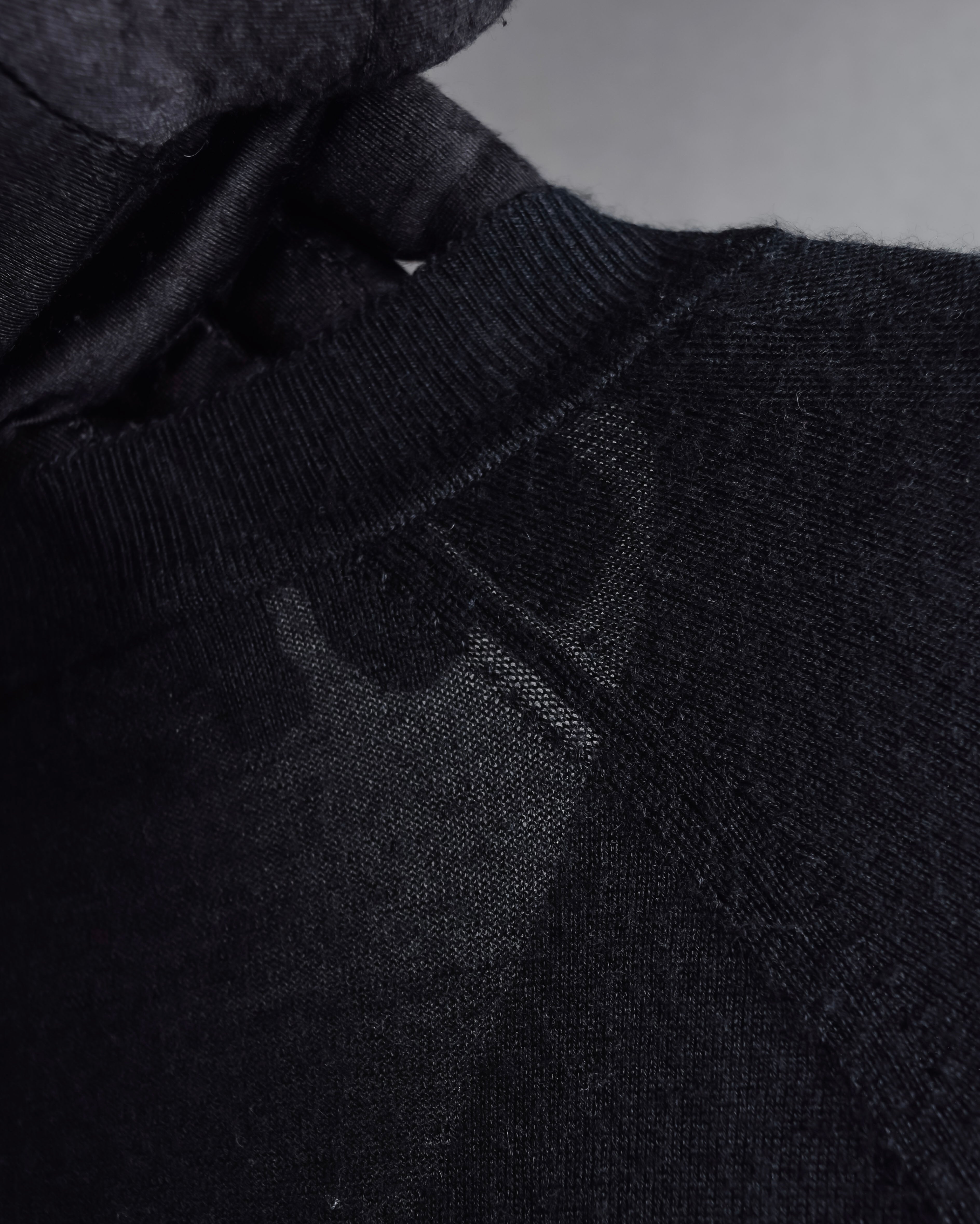 "HERMES" Cashmere silk blend V-neck knit