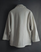 "GUCCI" 90’s-00’s Minimal fleece gold buttons jacket