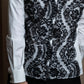 "Dolce & Gabbana" Flower engraved lace design shape fit shirt