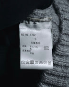 "H953" Shearling-collared cable-knit jacket