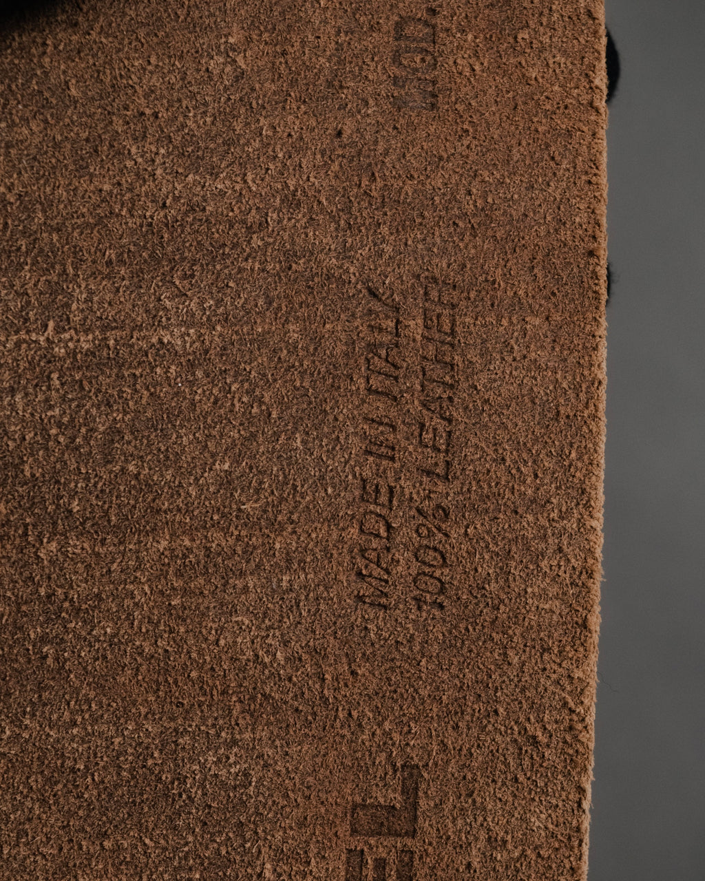 "DIESEL" 00’s Turquoise-studded embossed suede belt