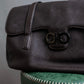 "Salvatore Ferragamo" Double Gancini motif foil stamped leather shoulder bag