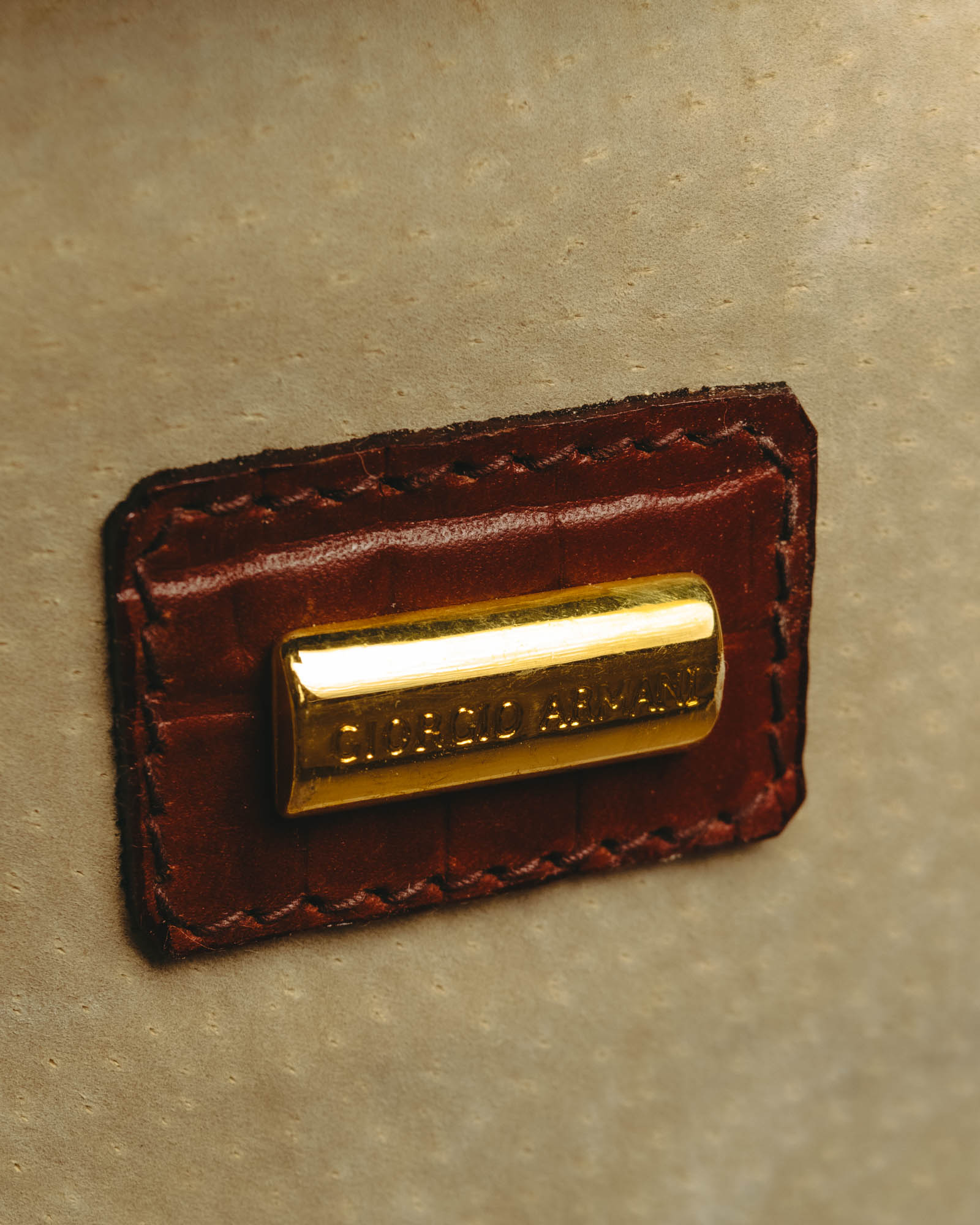 SPECIAL- “Giorgio Armani” 90's-00's Crocodile embossed leather