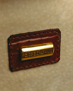 -SPECIAL- “Giorgio Armani” 90’s-00’s Crocodile embossed leather frame bag