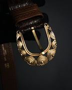 “BALENCIAGA” 2018’s- Archive-inspired spiral buckle belt