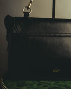 "RED VALENTINO" 2010's Ruffled leather shoulder bag