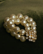“Christian Dior” 70’s-80’s Boutique pearl rhinestone brooch