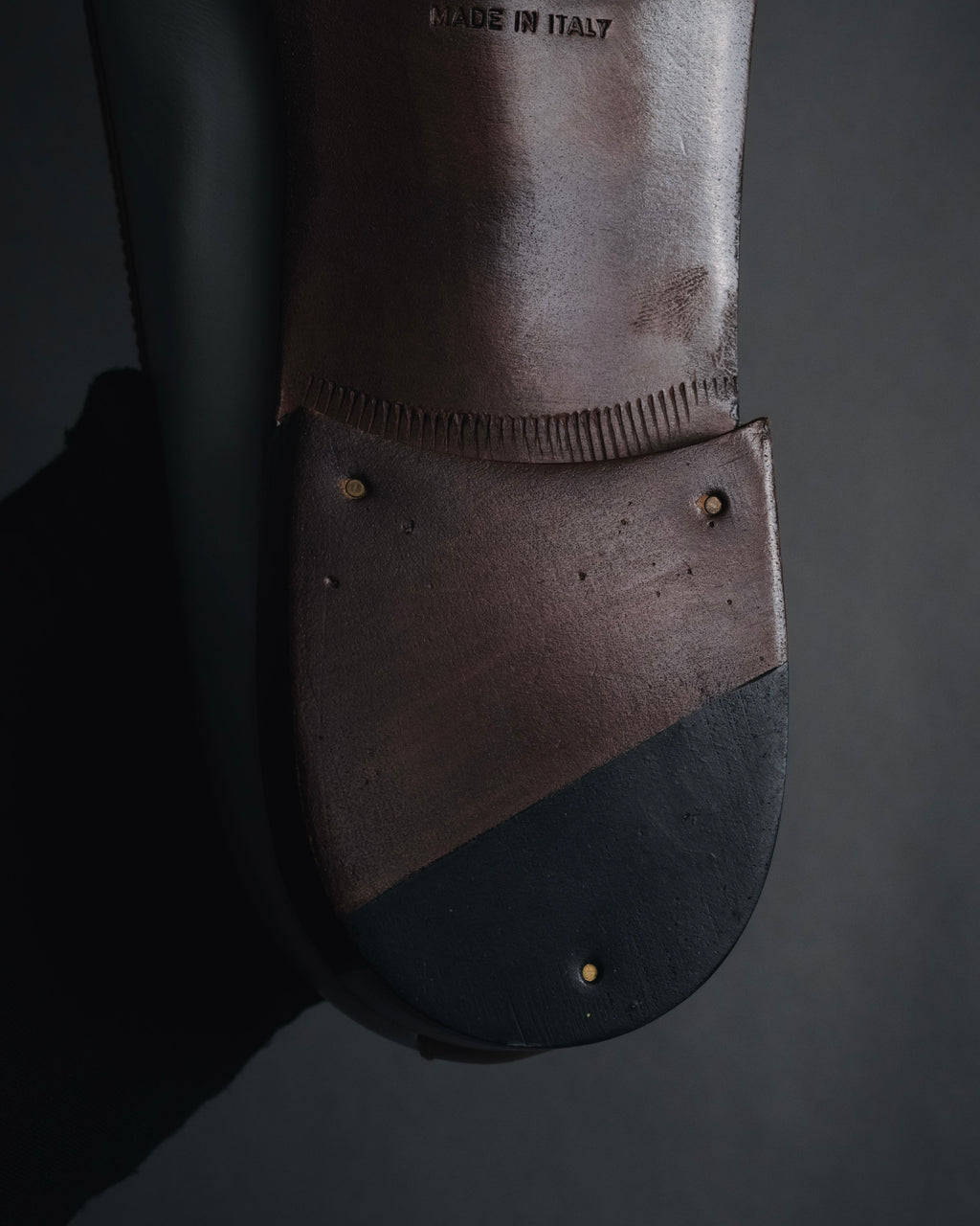 "CELINE" 70’s-80’s Spectator triumph medallion loafers