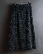 "Dolce &amp; Gabbana" Tweed raw edge flared skirt