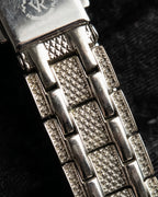 "VALENTINO ROLENTA" Green stone design square watch bracelet