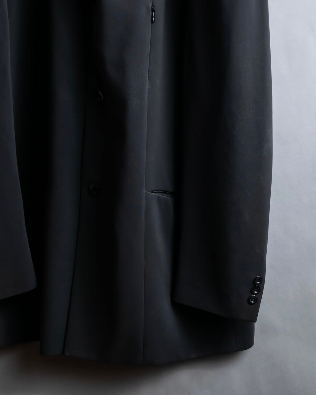 "TOSSARI" Shiny hidden zipper design tailored jacket