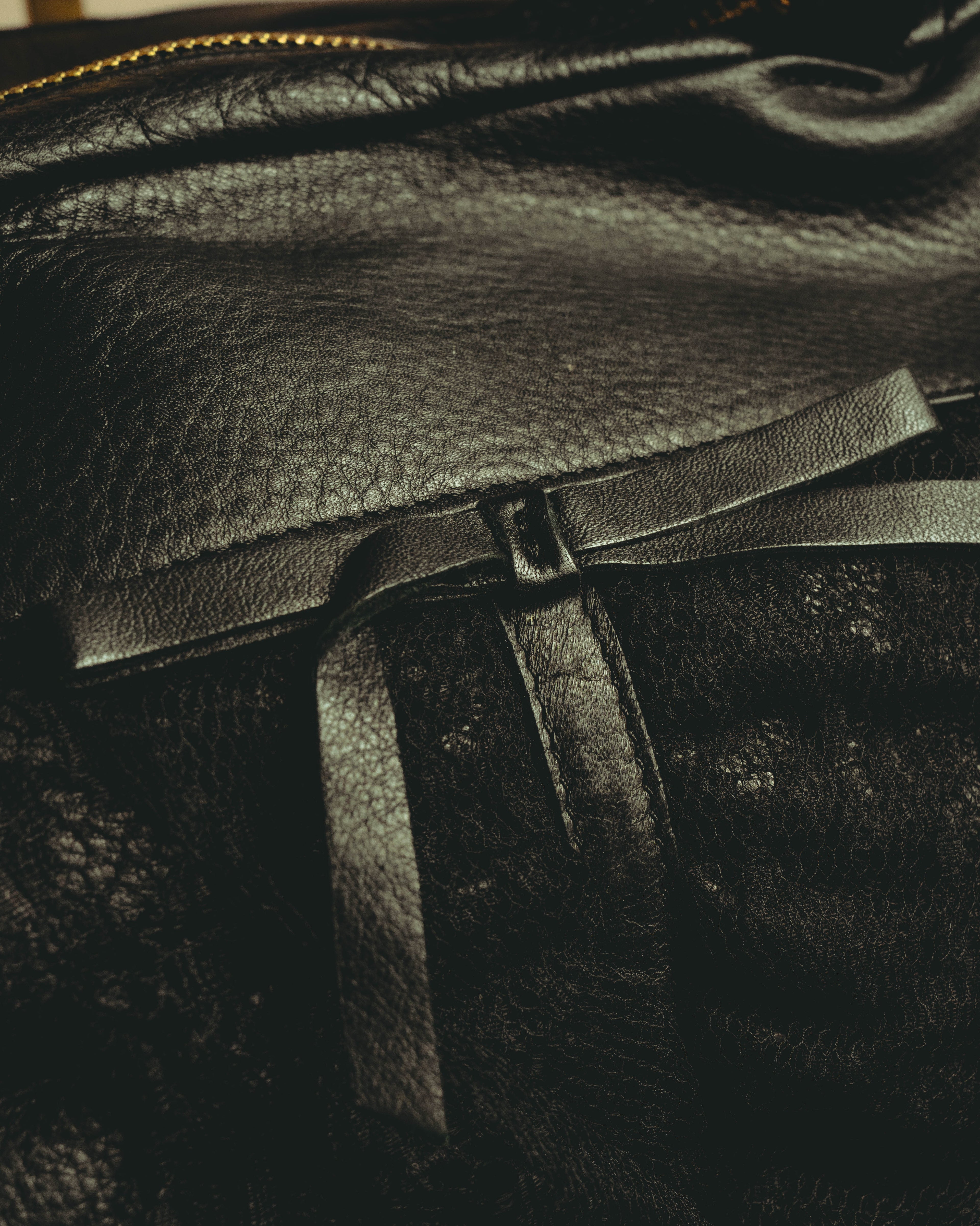 “RED VALENTINO” 2010’s lace bow leather two-way bag