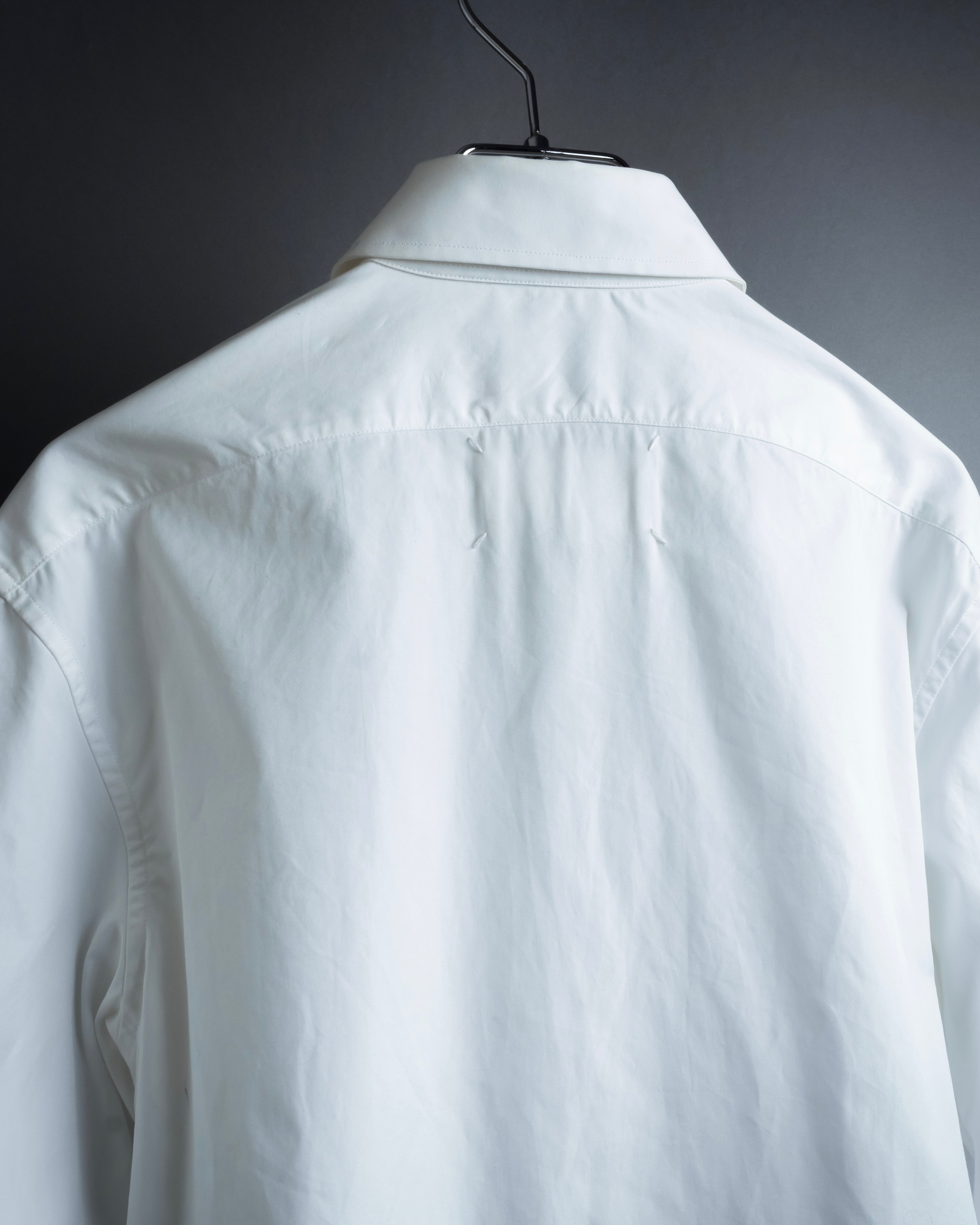 "MAISON MARGIELA" 20AW Long cuff design cotton white shirt