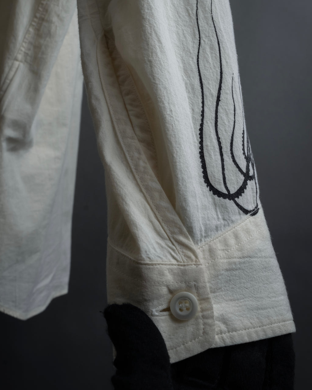 "PRADA" 22SS Sea fable motif print oversized shirt