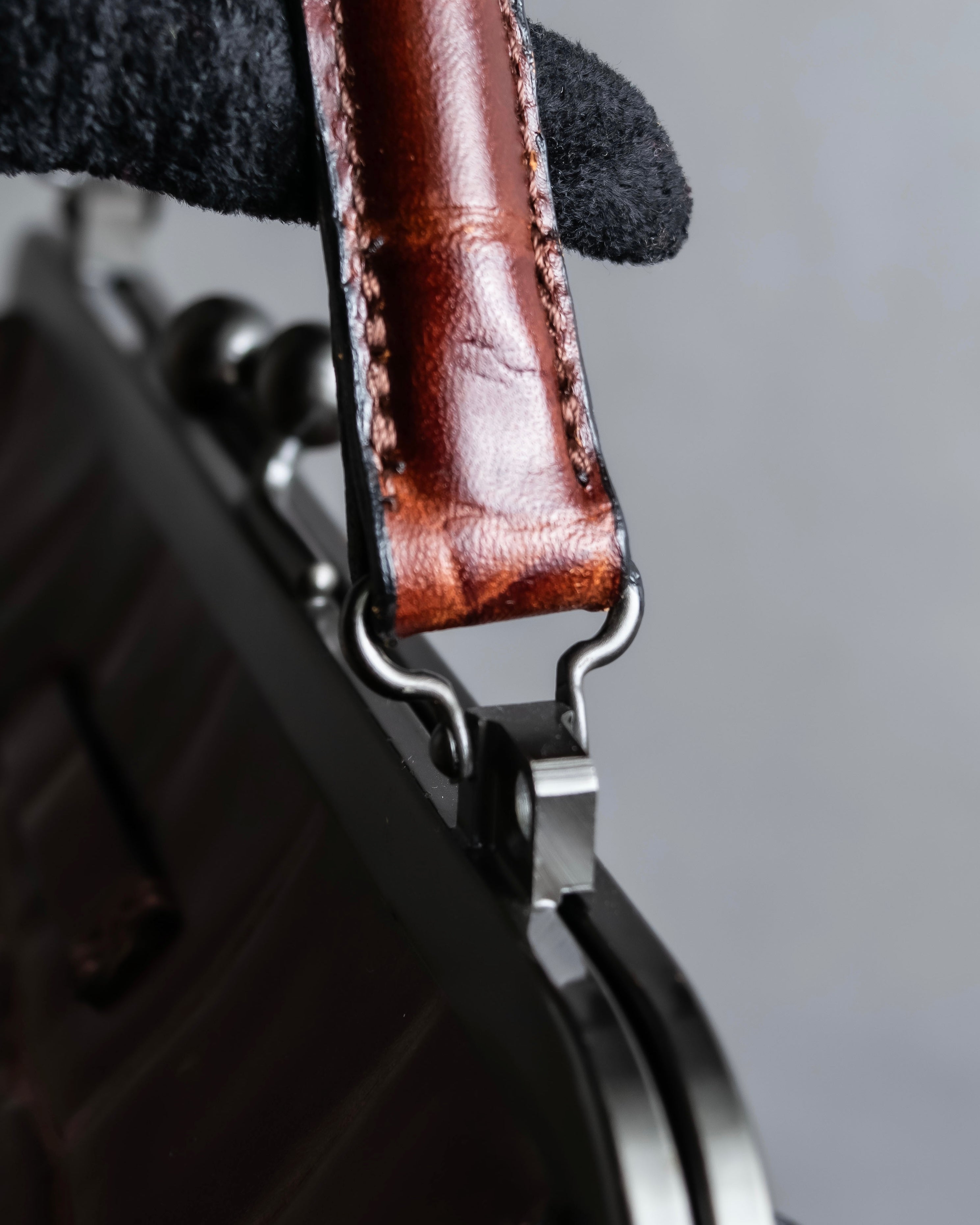 "JEAN PAUL GAULTIER" Logo engraved crocodile embossed 2way leather bag