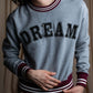 "Ｎ21 NUMERO VENTUNO" DREAM rhinestone design box silhouette
sweatshirt