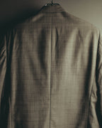 "MONSIEUR by GIVENCHY" 90's Checked wool tailored blazer