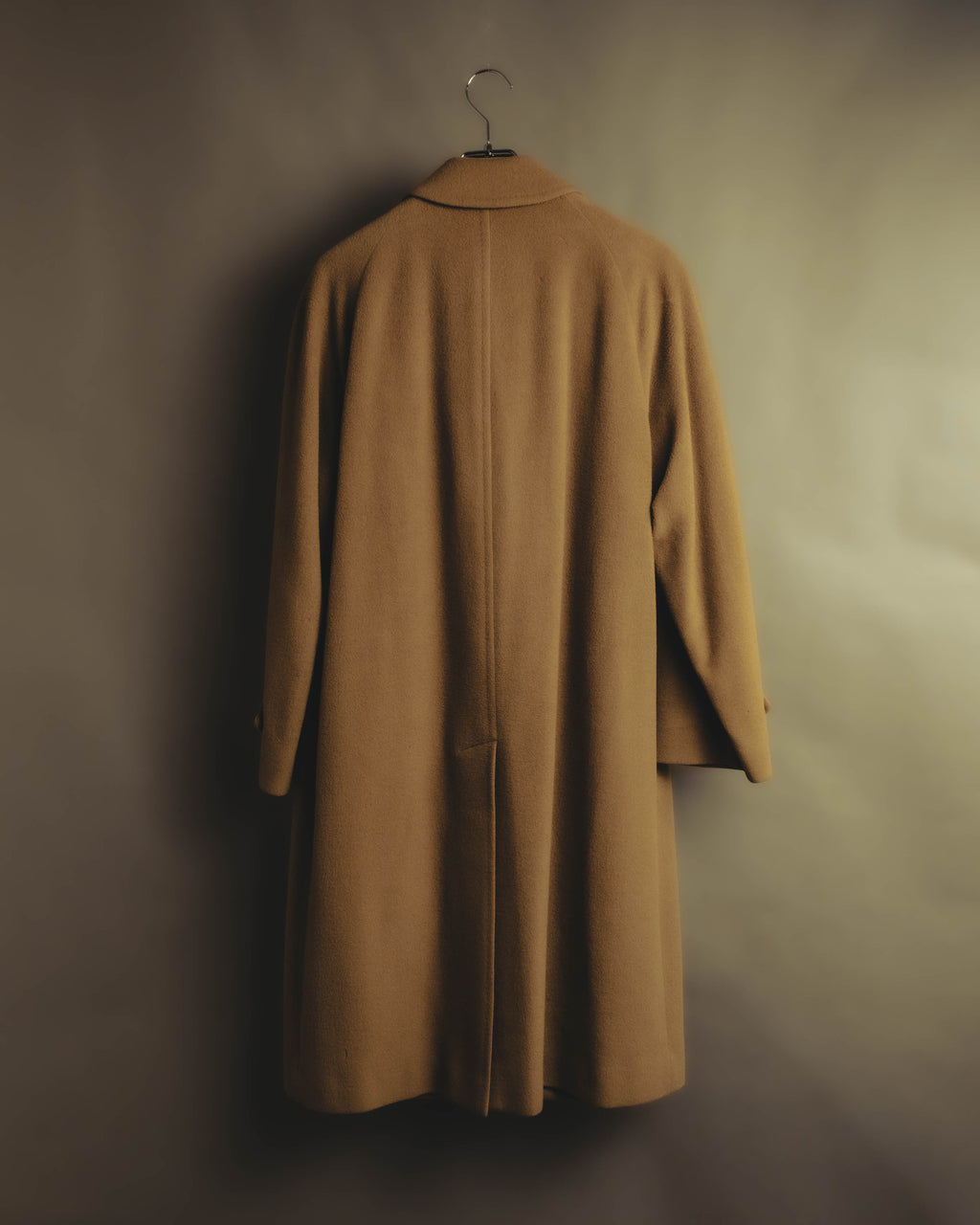 "Burberrys" 80's-90's Cashmere blend balmacaan coat
