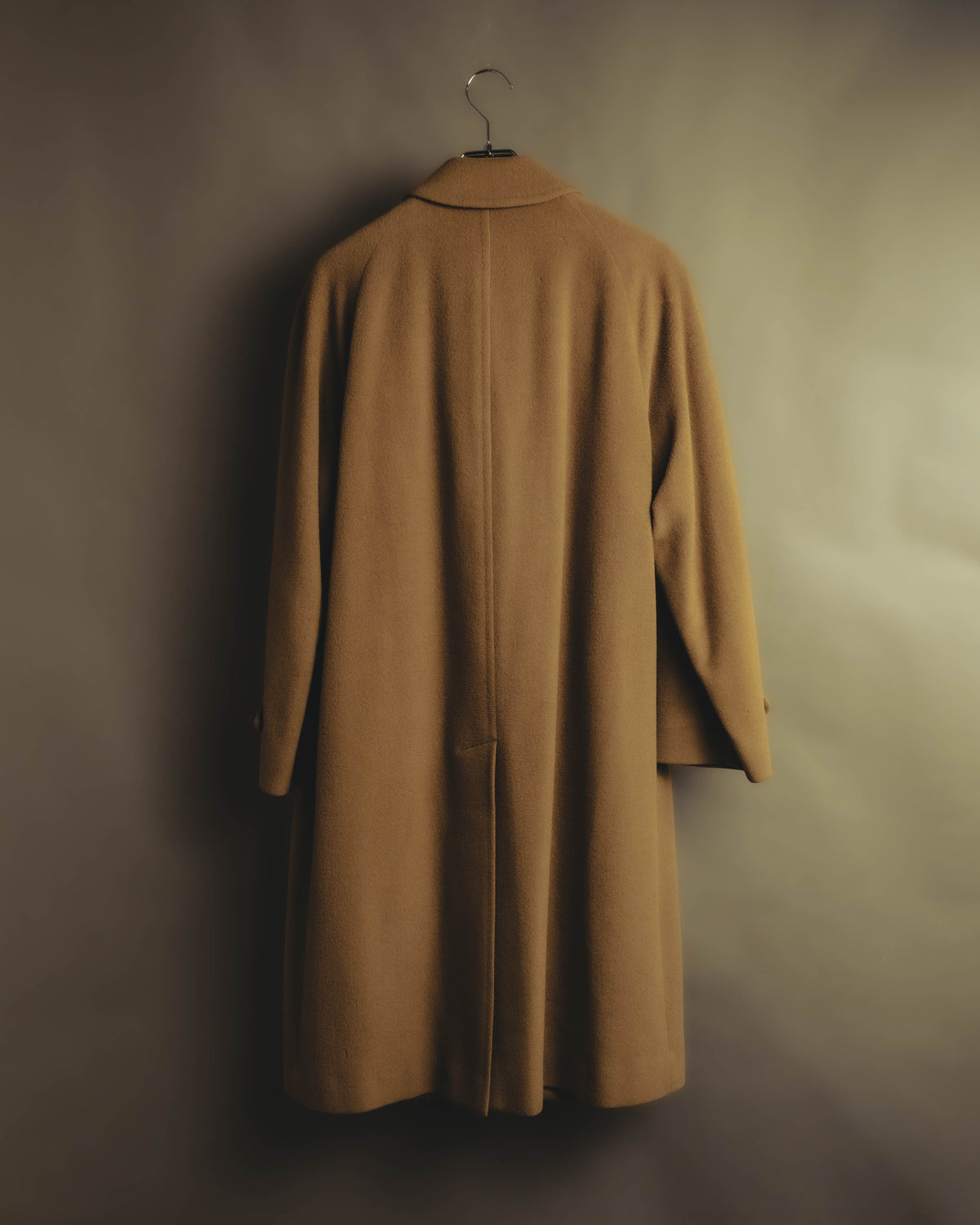 "Burberrys" 80's-90's Cashmere blend balmacaan coat