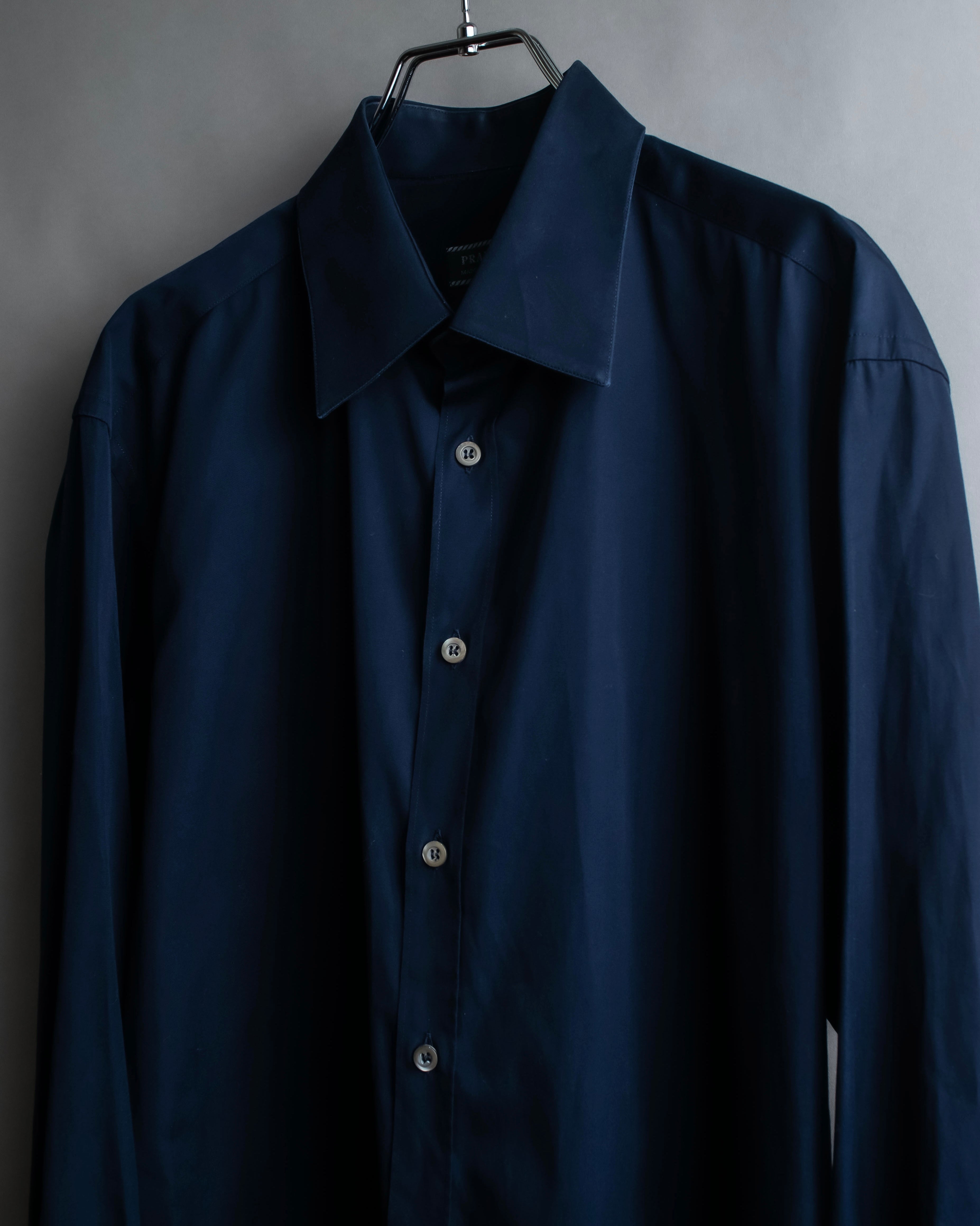 "PRADA" Beautiful navy color oversized shirt