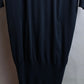 "BALENCIAGA" Rib switching design V-neck long dress