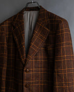 "Burberrys" Warm-colored checked twill tailored jacket