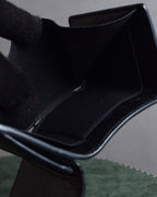 "BALENCIAGA" Motorcycle detail compact leather wallet