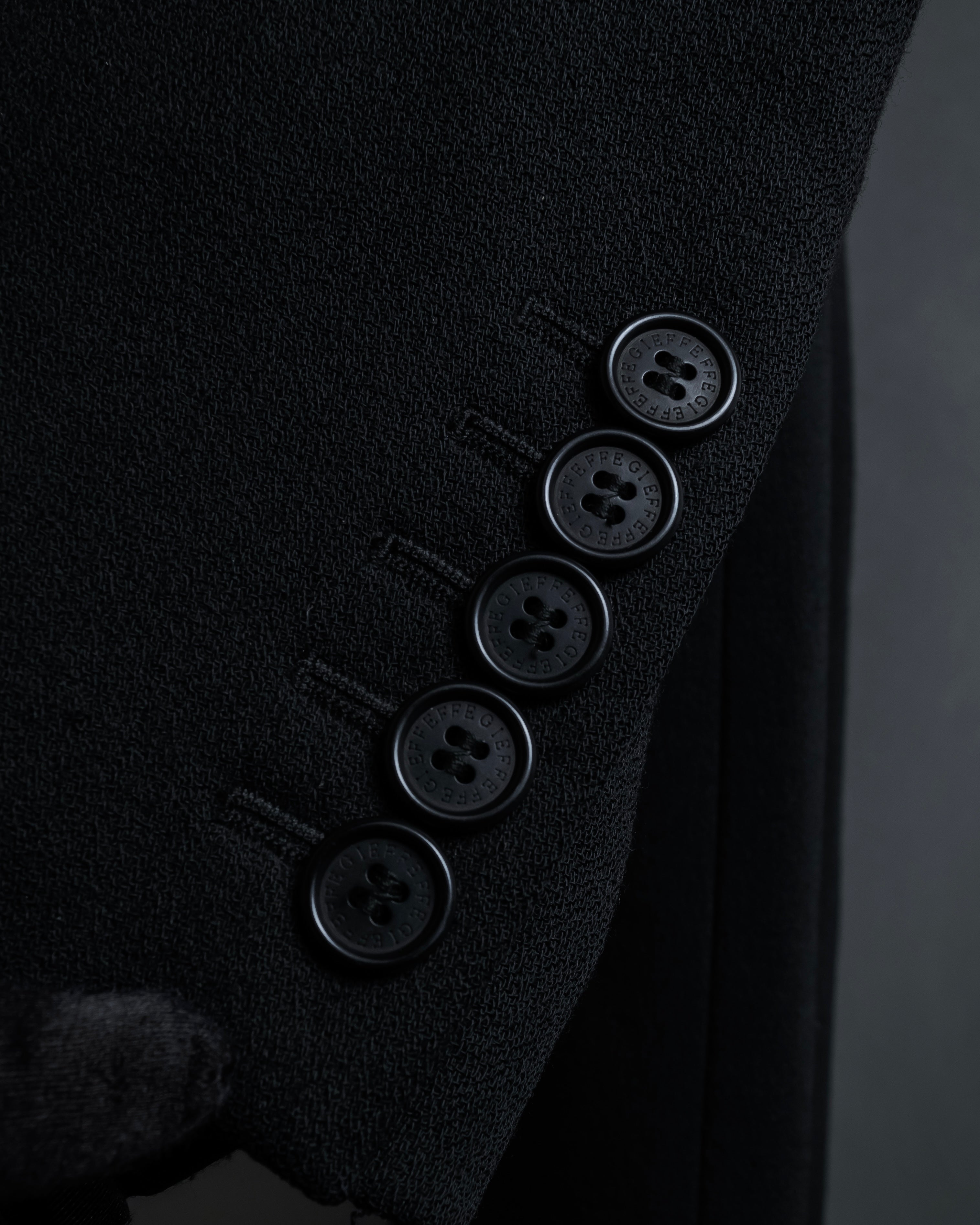 "GIANFRANCO FERRE" Multiple button sequences shaped long coat