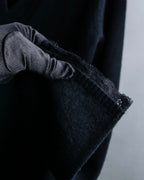 "DOLCE & GABBANA" Lace layered design V-neck knit