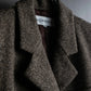 "Yves Saint Laurent Rive Gauche"
Fly front tweed chester coat