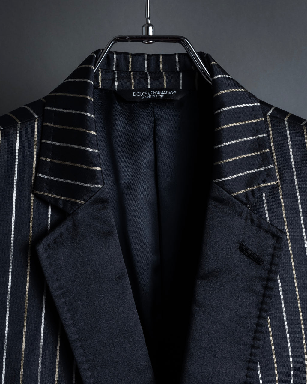 "Dolce & Gabbana" Silk design double-breasted tailored jacker