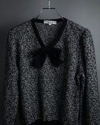 "Christian Dior PRETA PORTER"
Ribbon design mixed yarn knit pullover
