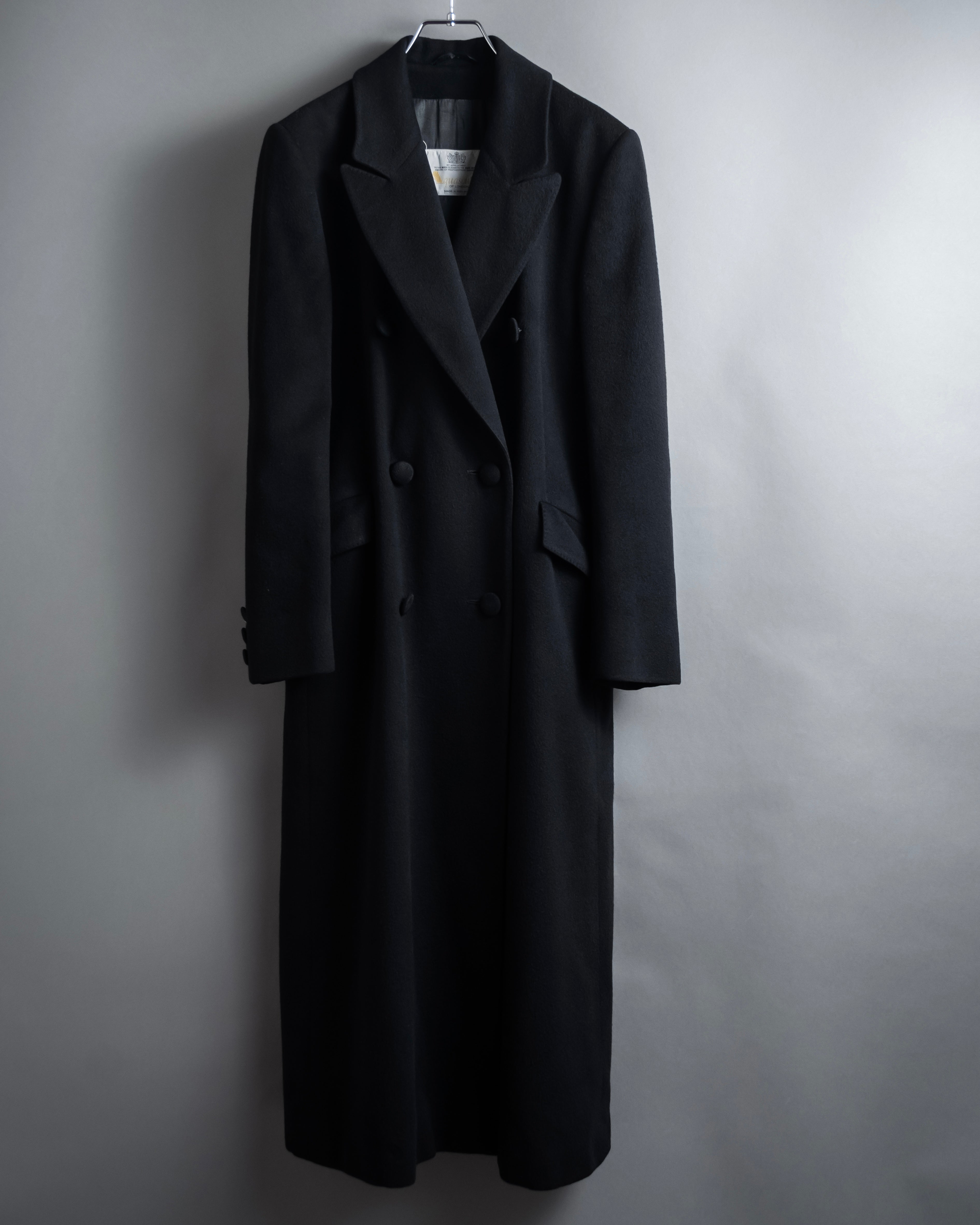 "Aquascutum" Elegantly tailored double-breasted long chester coat