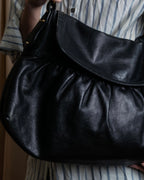 "FENDI" Gathered design leather one-shoulder bag