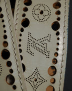 "LOUIS VUITTON" 00’s perforated monogram leather belt