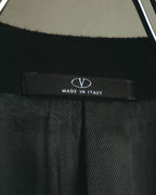 -SPECIAL- “VALENTINO” 2000’s Satin lapel single breasted wool coat