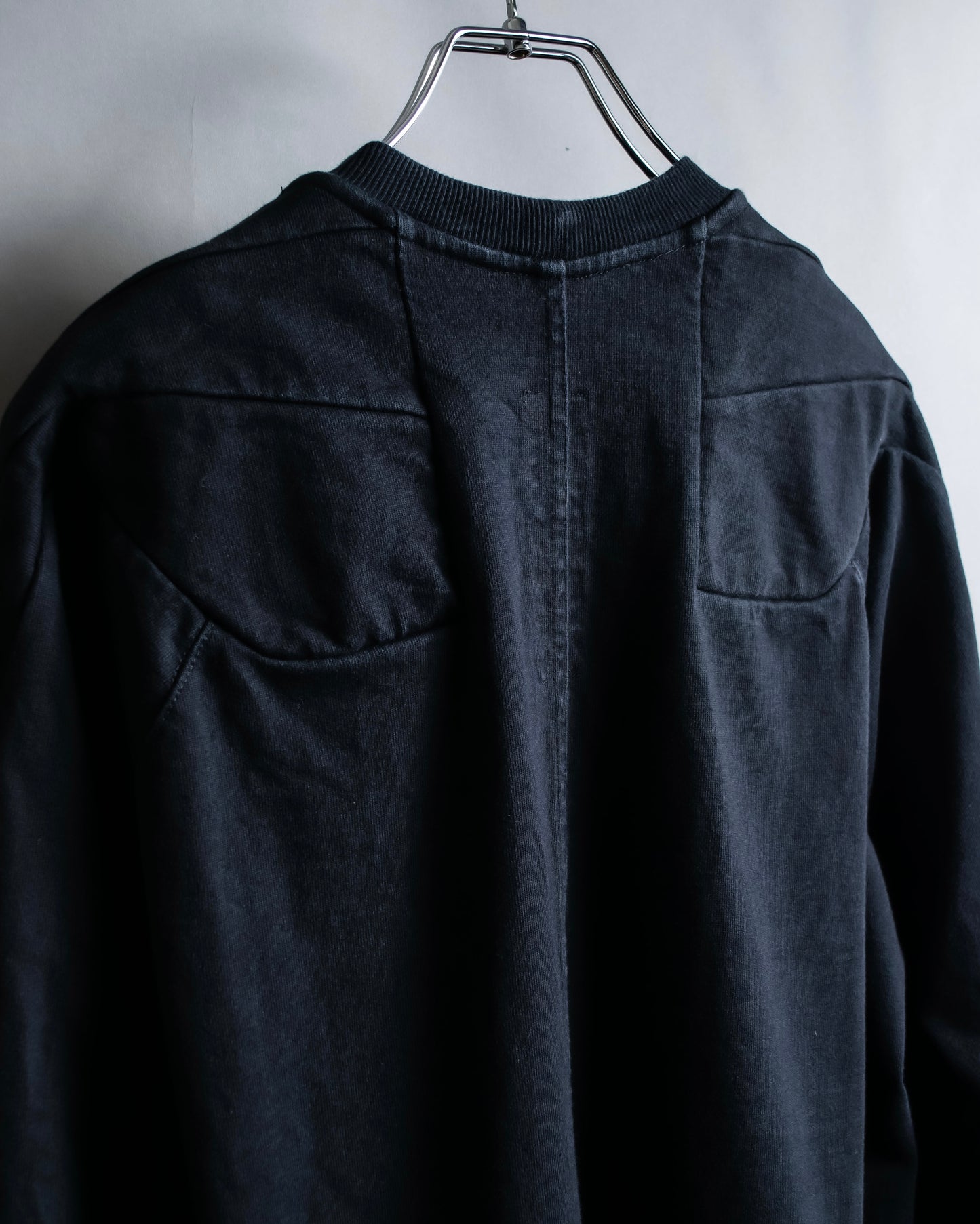 "Rick Owens" 21SS shoulder cutting designed sweatshirt