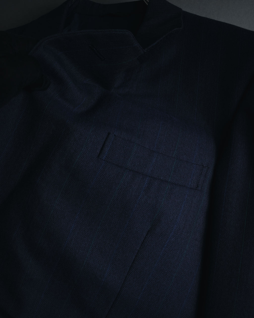 "BALENCIAGA" Tailored Two-Piece Suit Set with Subtle Pinstripes