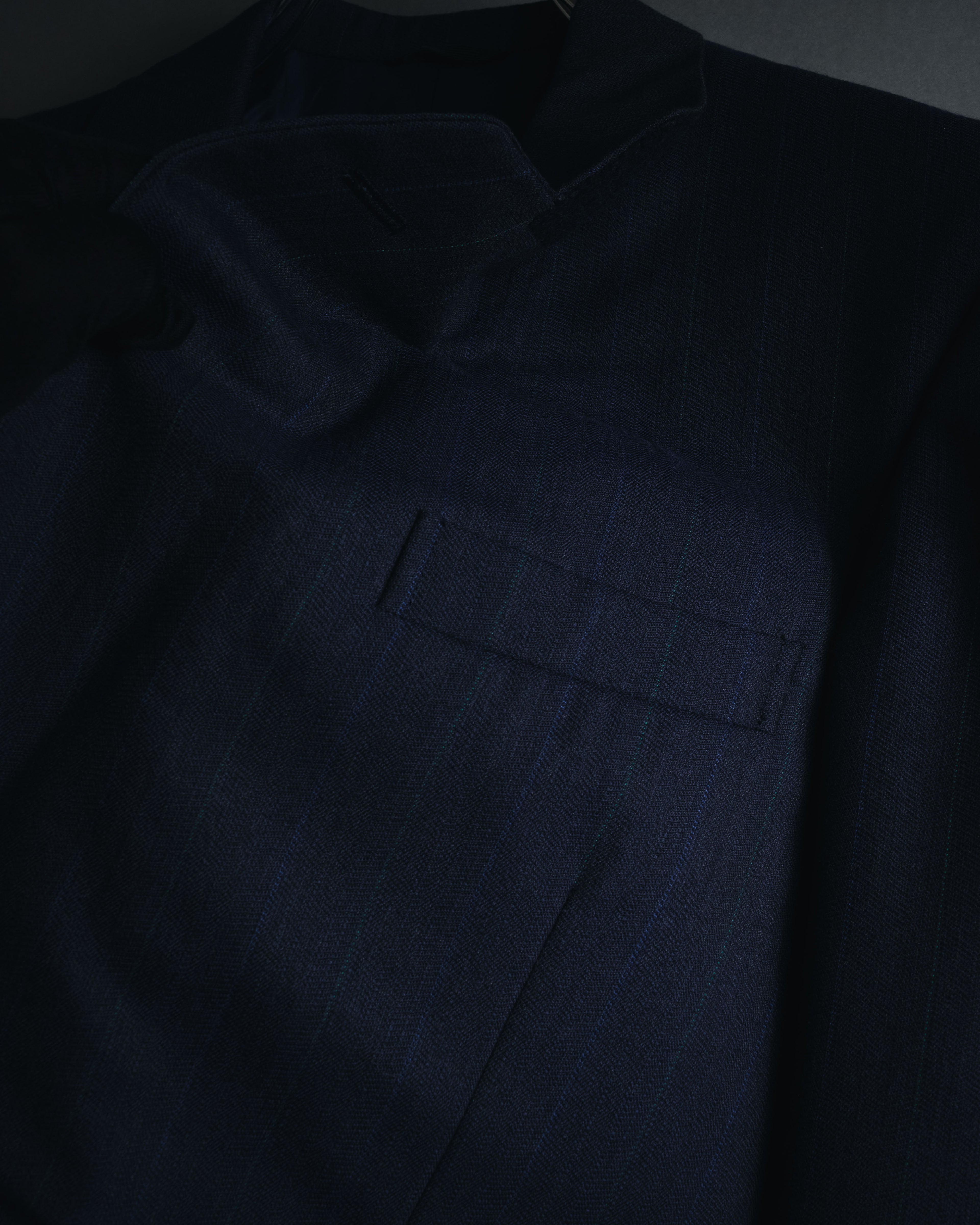 "BALENCIAGA" Tailored Two-Piece Suit Set with Subtle Pinstripes