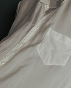 “Maison Margiela” 2018’s-20’s Cupro sheer white shirt