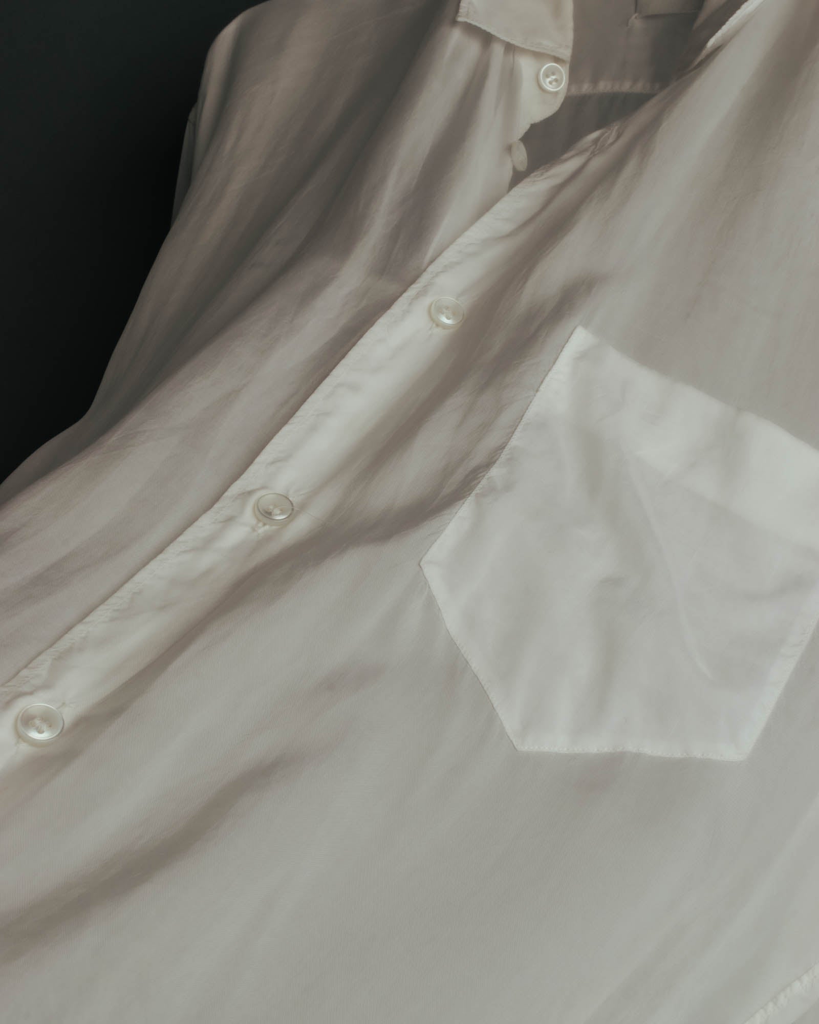 “Maison Margiela” 2018’s-20’s Cupro sheer white shirt