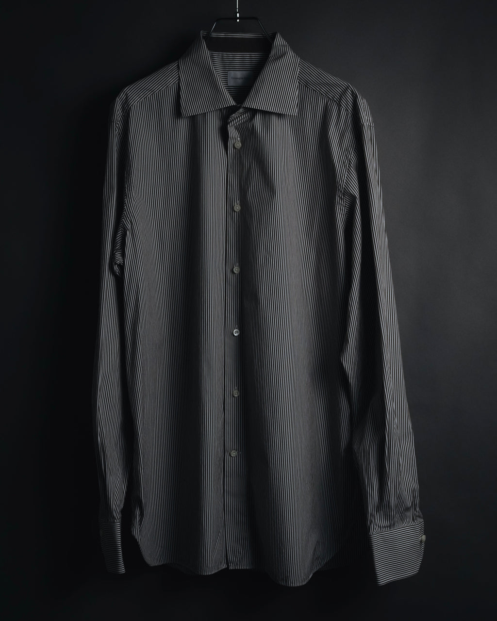 "Ermenegildo Zegna" 2010’s mother-of-pearl button london stripe shirt