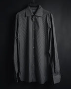 "Ermenegildo Zegna" 2010’s mother-of-pearl button london stripe shirt